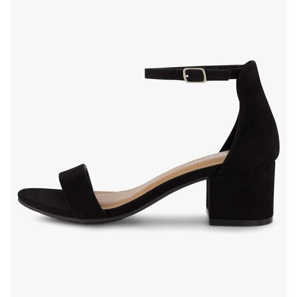 CUSHIONAIRE Women's Alba Mid Block Heel Sandal, Memory Foam, Size 8.5 - Picture 5 of 6